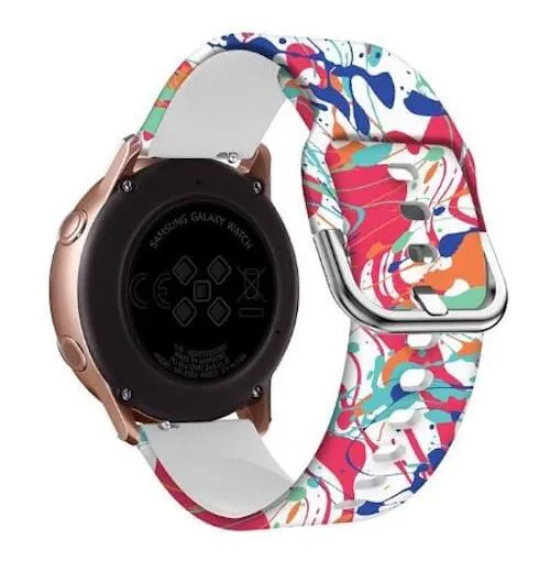 Silicone Pattern Watch Straps compatible with the Oppo Watch 3