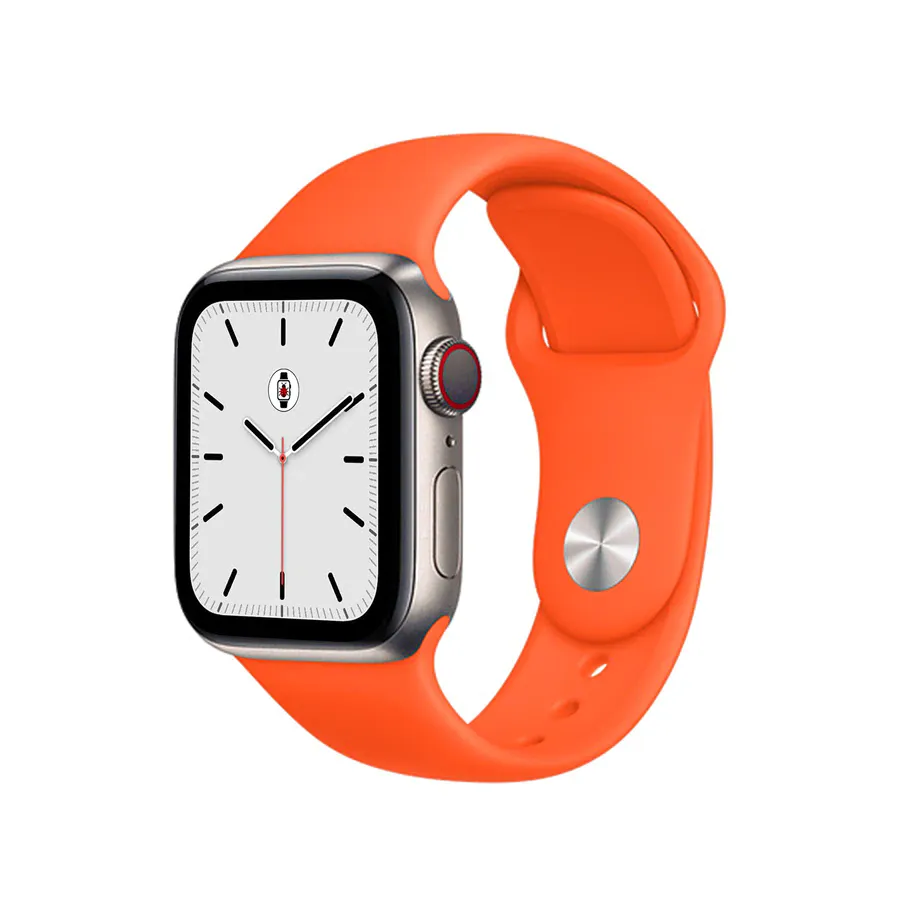 Silicone Sports Bands Compatible With Apple Watch Band for 38MM 40MM 41MM L/XL-Orange