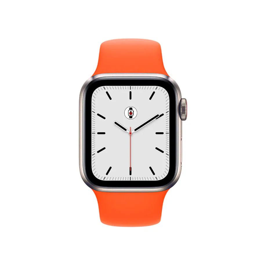 Silicone Sports Bands Compatible With Apple Watch Band for 38MM 40MM 41MM L/XL-Orange