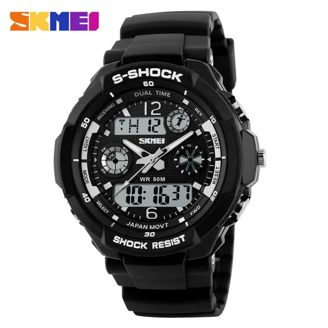 Skmei Children Sport Watches Military Fashion Kids Quartz Led Display Digital Watch Relogio Relojes Boys Waterproof Wristwatches