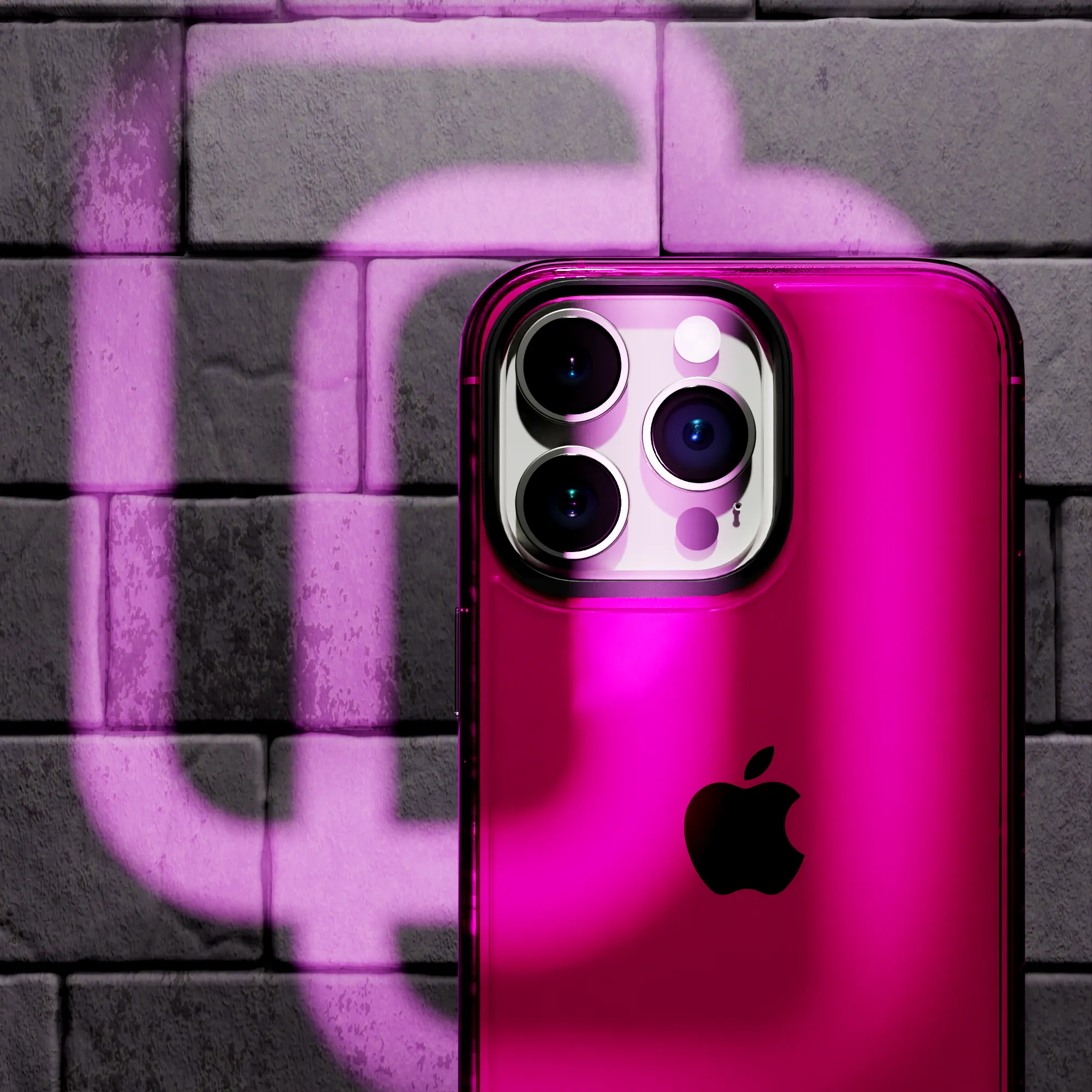 Slim TPU Case for Apple iPhone 15 Pro | Vivid Magenta | Altitude Series