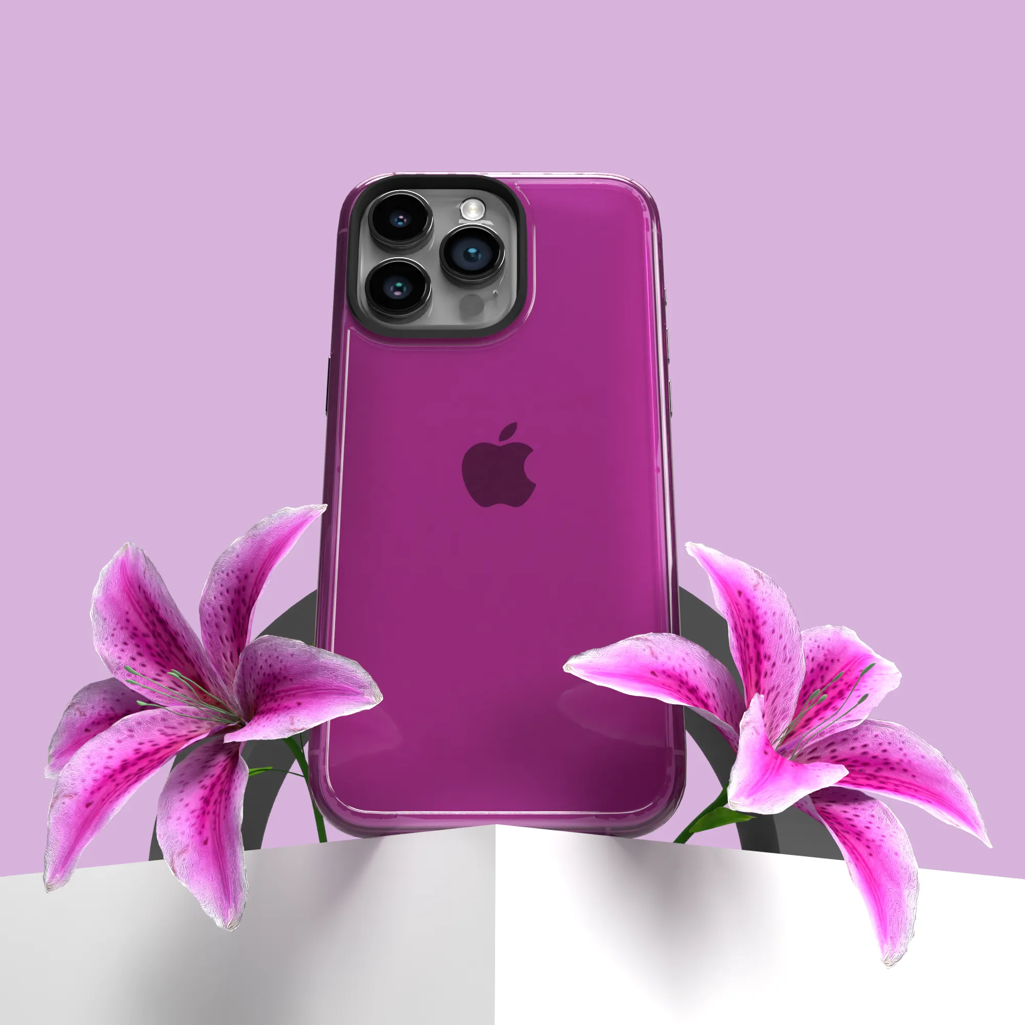 Slim TPU Case for Apple iPhone 15 Pro | Vivid Magenta | Altitude Series