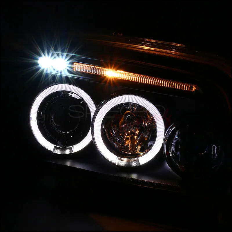 Spec-D Projector Headlights Dodge Charger (05-10) LED Halo - Black or Chrome