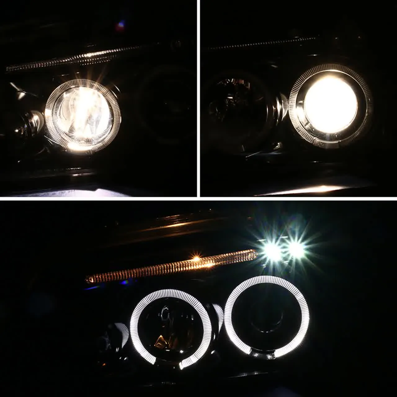 Spec-D Projector Headlights Dodge Charger (05-10) LED Halo - Black or Chrome