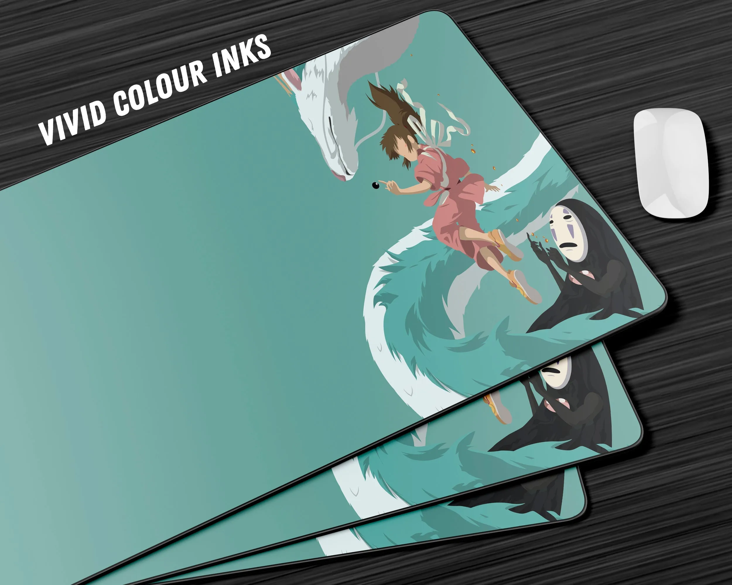 Spirited Away Haku and Chihiro Gaming Mouse Pad