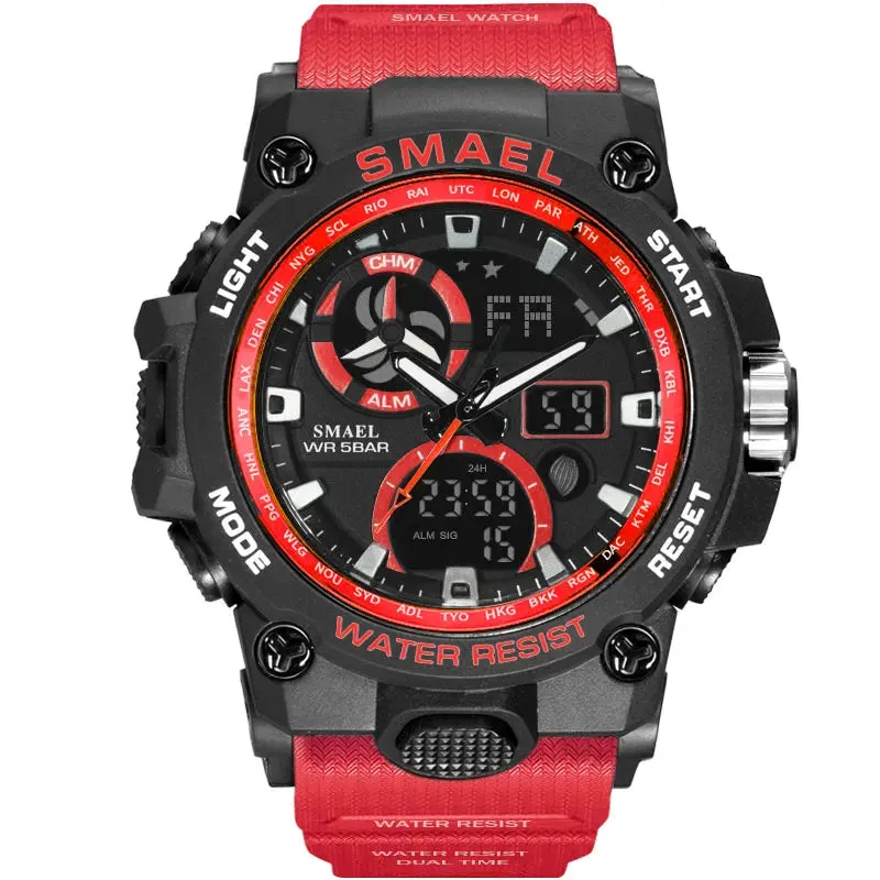 Sport Watch Men SMAEL Brand Toy Mens Watches Military Army S Shock 50m Waterproof Wristwatches 8011 Fashion Men Watches Sport