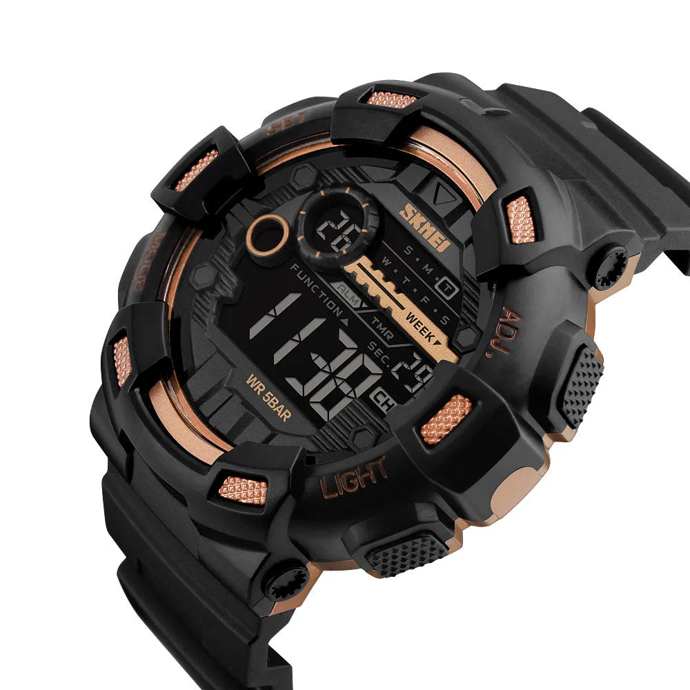 Sports style men's outdoor waterproof electronic watch W2312843