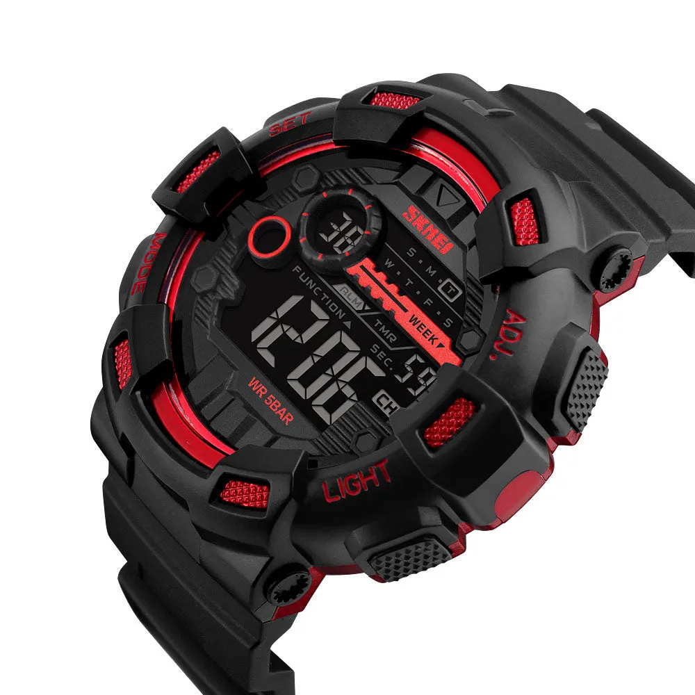 Sports style men's outdoor waterproof electronic watch W2312843