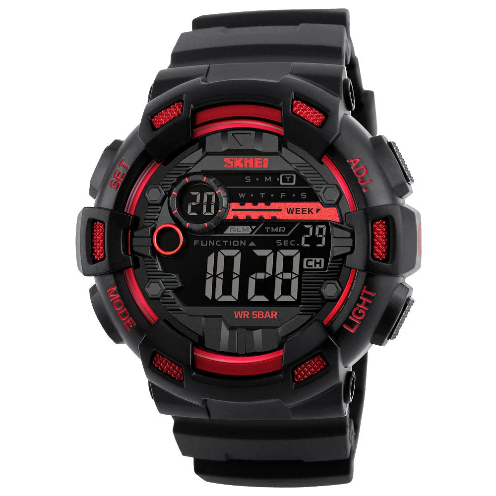 Sports style men's outdoor waterproof electronic watch W2312843