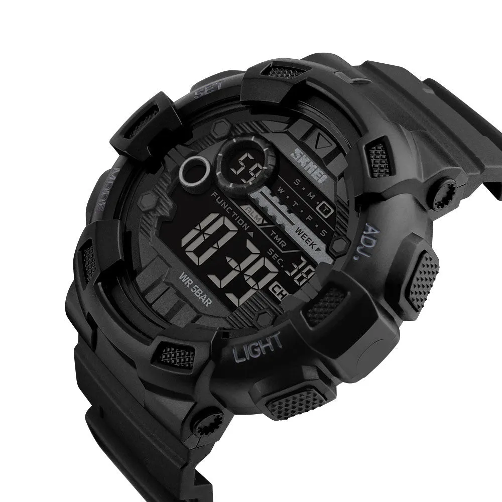 Sports style men's outdoor waterproof electronic watch W2312843