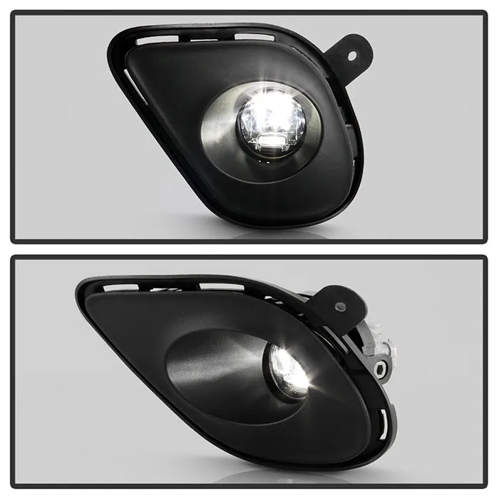 Spyder Full LED Fog Lights Dodge Charger (15-19) SRT Models [OEM Style w/ Universal Switch] Black Housing