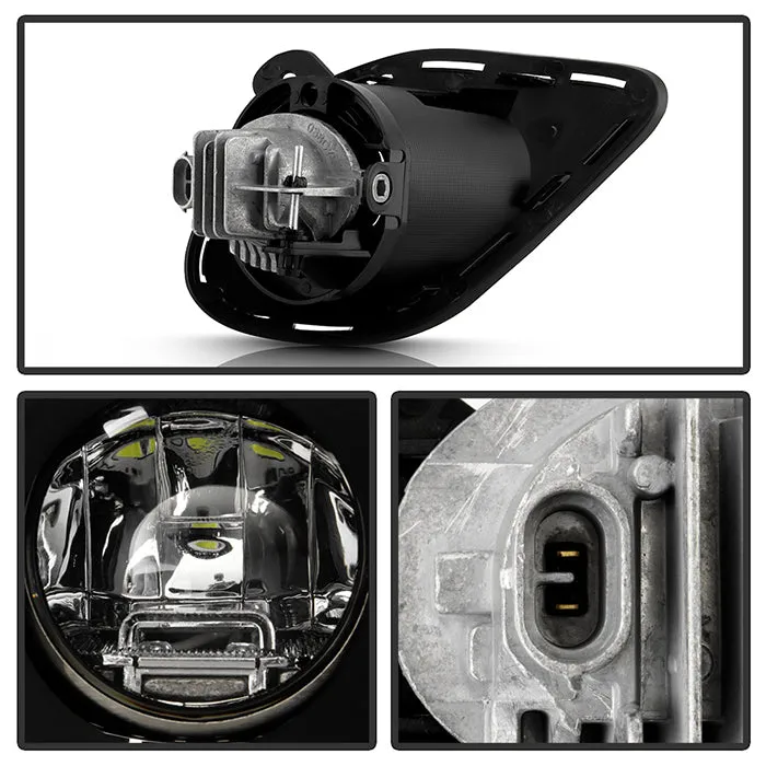 Spyder Full LED Fog Lights Dodge Charger (15-19) SRT Models [OEM Style w/ Universal Switch] Black Housing