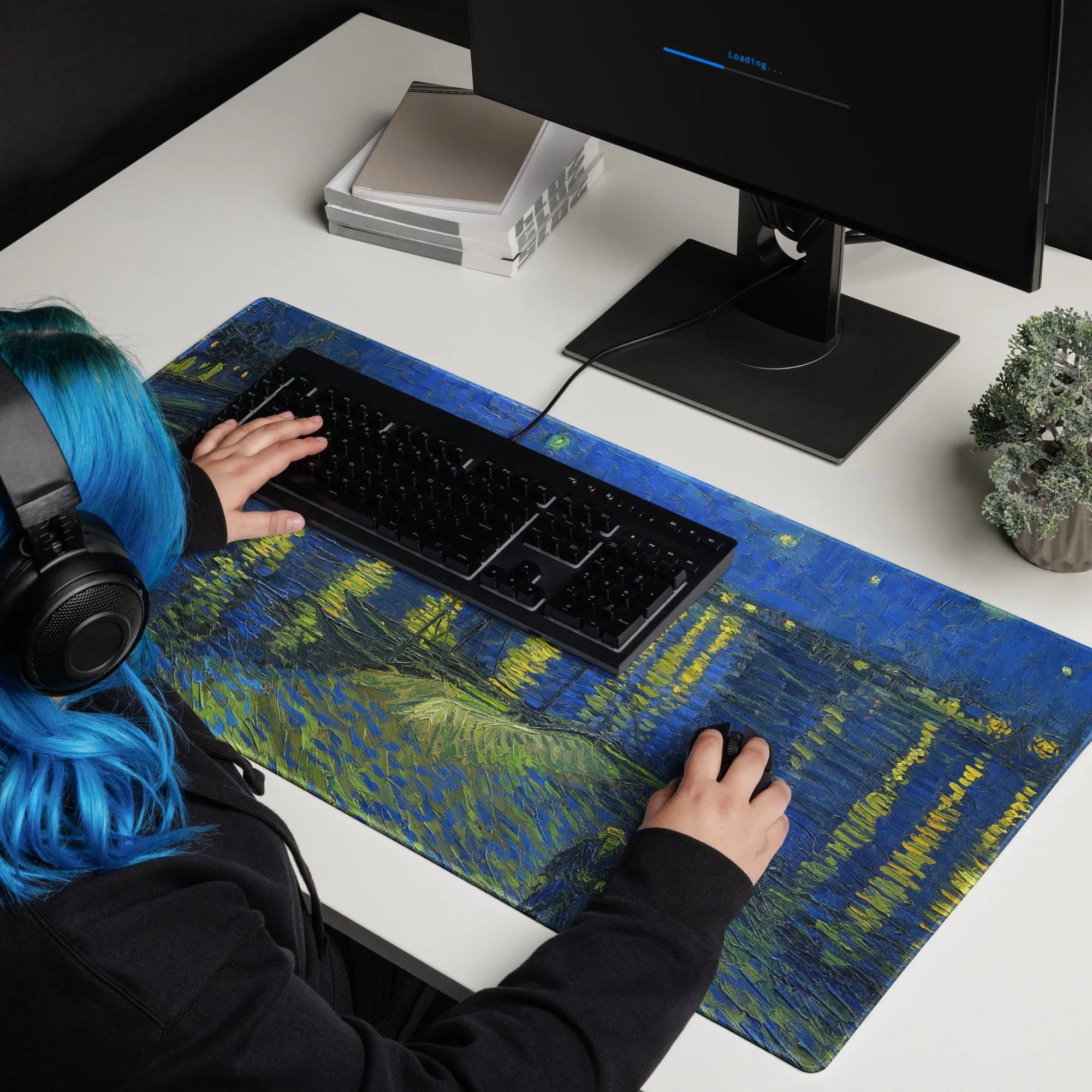 Starry Night Over the Rhone Gaming mouse pad