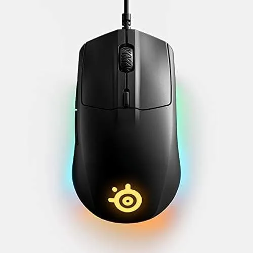 SteelSeries Rival 3 - Gaming Mouse - 8,500 CPI TrueMove Core Optical Sensor - 6 Programmable Buttons - Split Trigger Buttons - Black