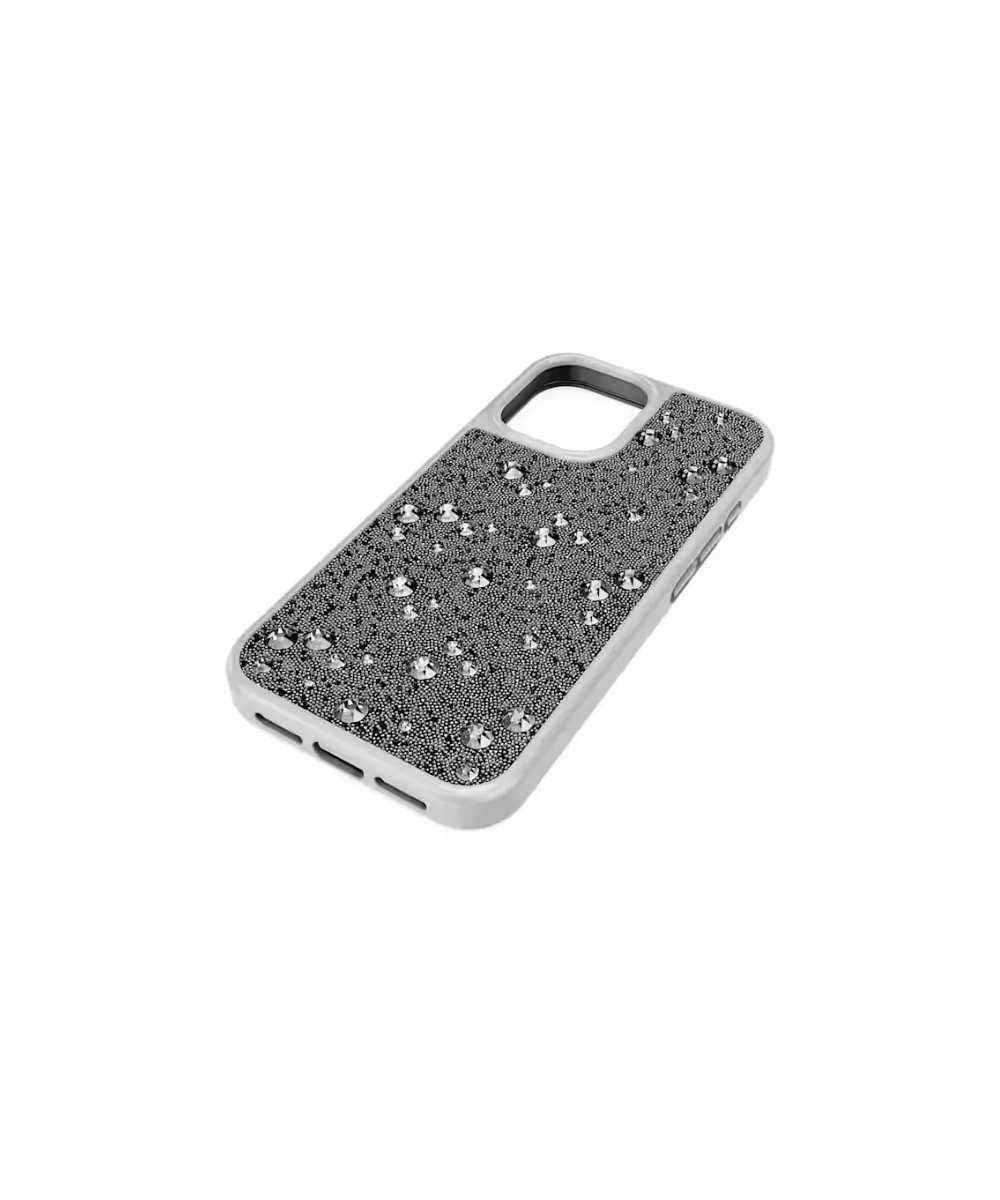 SWAROVSKI HIGH SMARTPHONE CASE, SCATTERED DESIGN, IPHONE® 16, SLIVER TONE