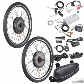 TheLAShop 1000W eBike Kit 48V Electric Bike Conversion 26x1.75in