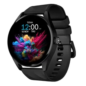 Titan Crest Premium Smart Watch|1.43" AMOLED Display with AOD|466x466 Pixel Resolution|Functional Crown|SingleSync BT Calling|Advanced Chipset|100  Sports Modes & WatchfacesIP68 Smartwatch