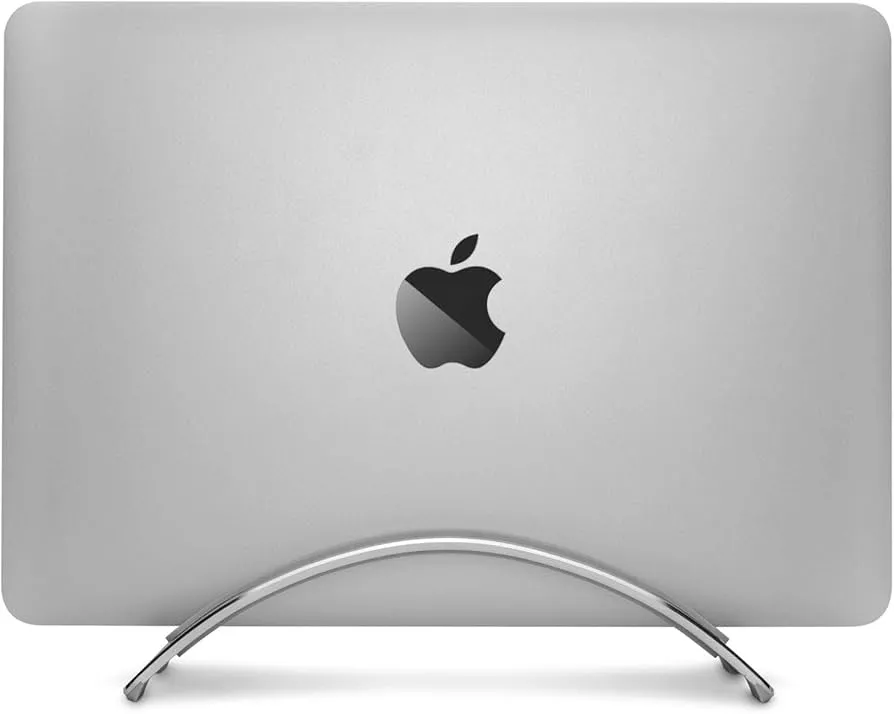 Twelve South BookArc for MacBook | Space-Saving Vertical Stand to Organize Work & Home Office for Apple MacBooks, Now Compatible with M1 MacBooks* (Silver)