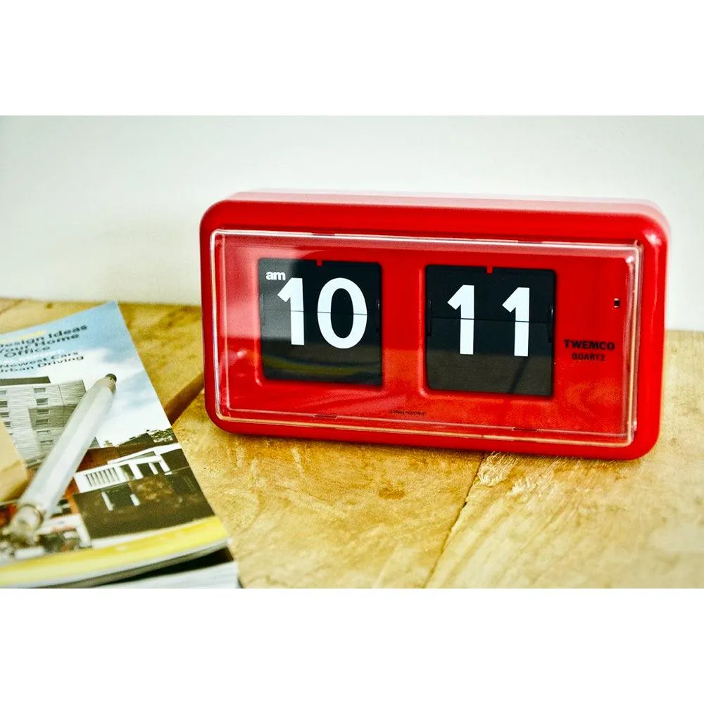 Twemco QT-30 Flip Clock Red