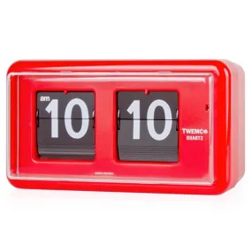 Twemco QT-30 Flip Clock Red