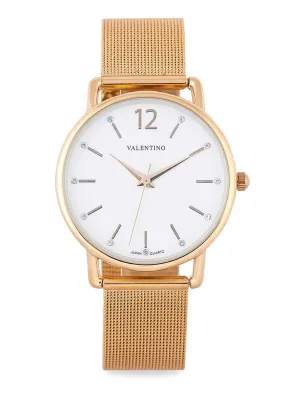 Valentino 20122227-WHITE DIAL Stainless Steel Watch for Woman