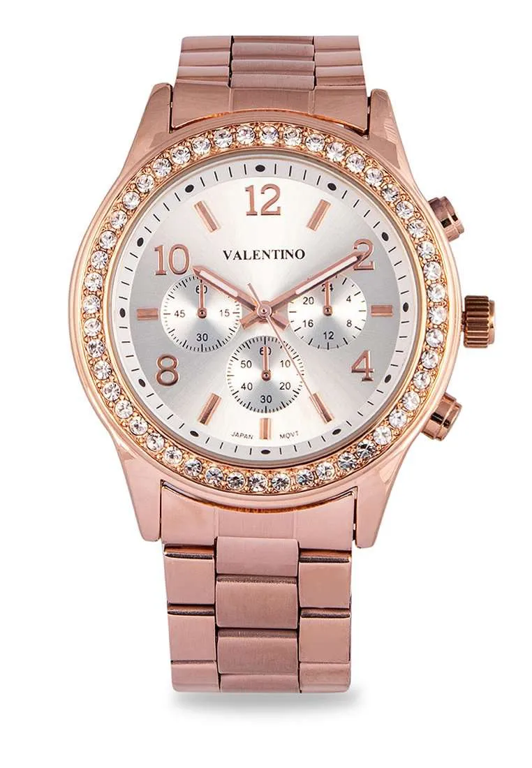 Valentino 20122245-SILVER DIAL Gold Watch for Women