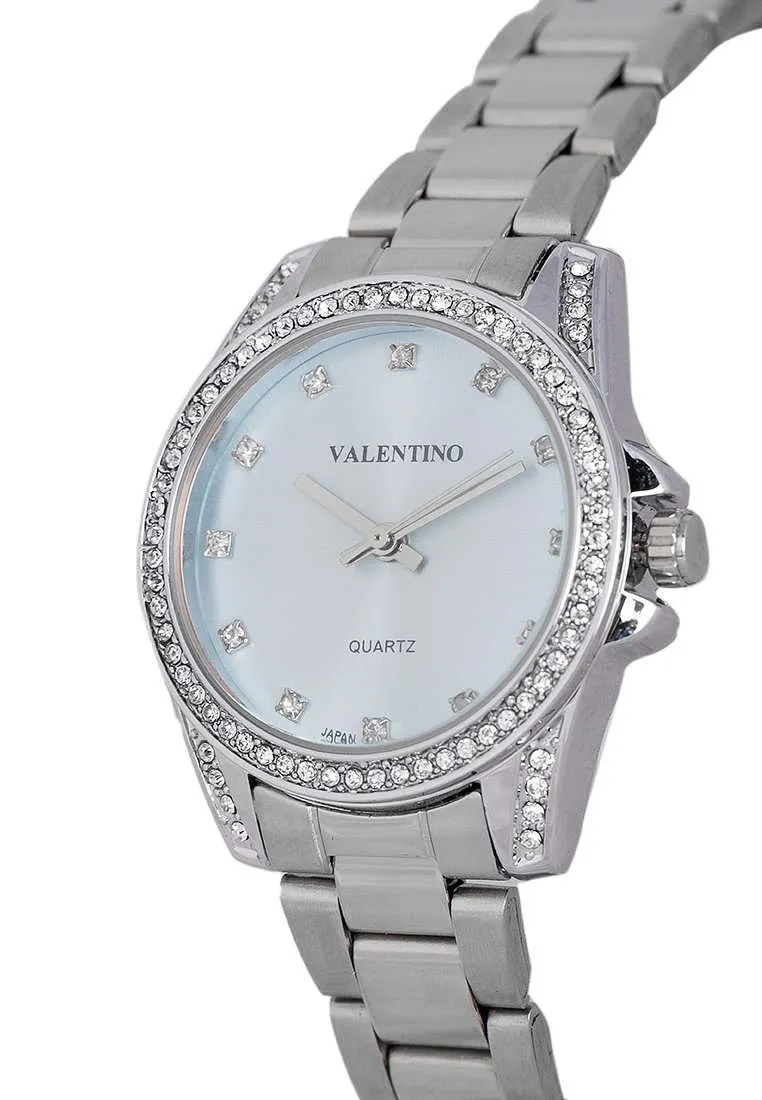 Valentino 20122291-BLUE DIAL Silver Stainless Steel Watch for Women