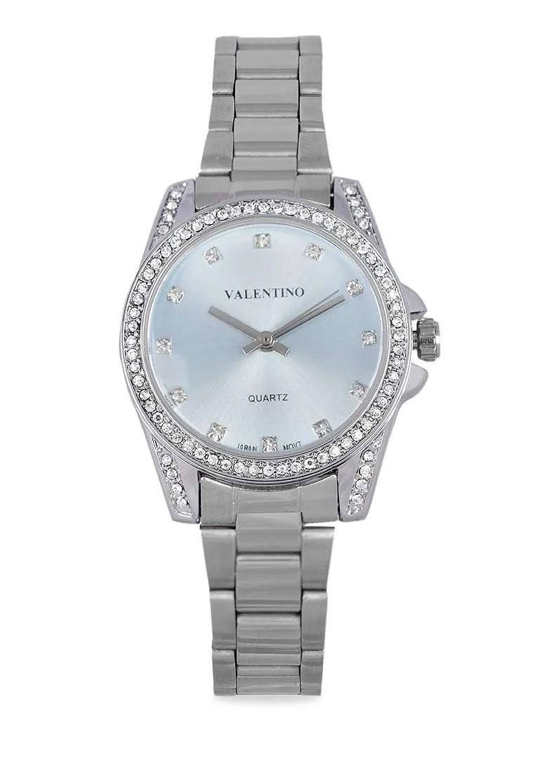 Valentino 20122291-BLUE DIAL Silver Stainless Steel Watch for Women