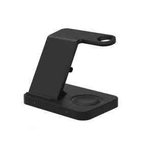 Vibe Geeks 3-in-1 Qi Enabled Wireless Charging Station for Samsung and Apple Devices