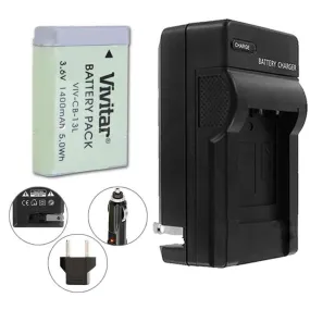 VIVITAR VIV-QCB-217 Battery Charger   NB-13L Replacement Battery for Canon NB-13L Battery (for Canon G5 X, G7 X, G7 X Mark II, G9 X, G9X Mark II, SX720 HS)