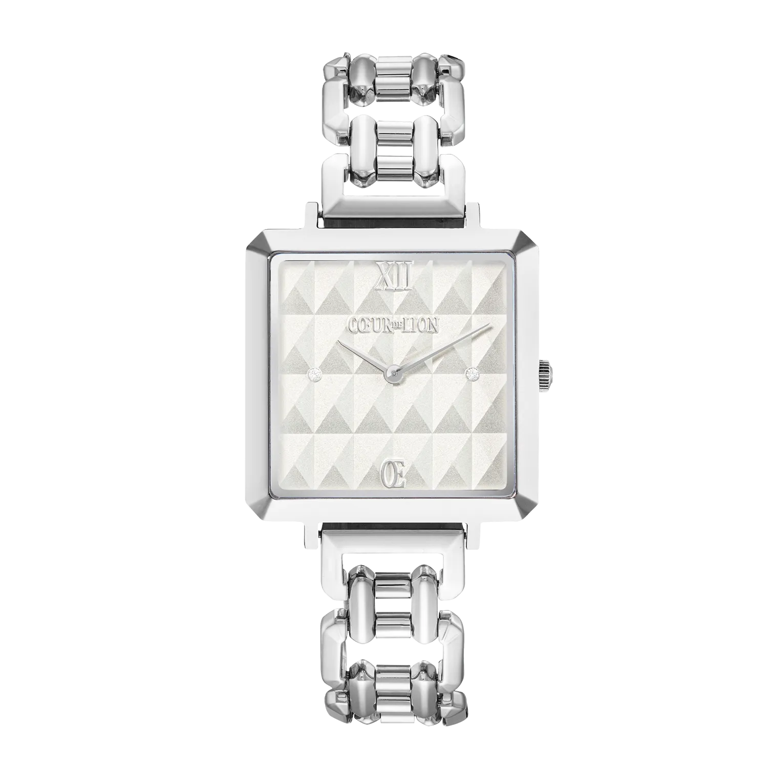 Watch Iconic Cube Spikes Statement Silver