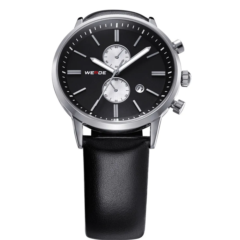 WEIDE New Watch Men's Quartz Watch Military watches Sports Wristwatches leather watch Watch