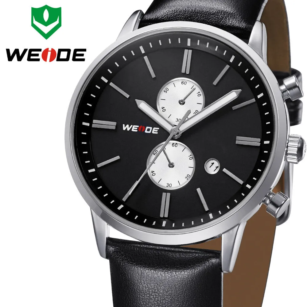 WEIDE New Watch Men's Quartz Watch Military watches Sports Wristwatches leather watch Watch