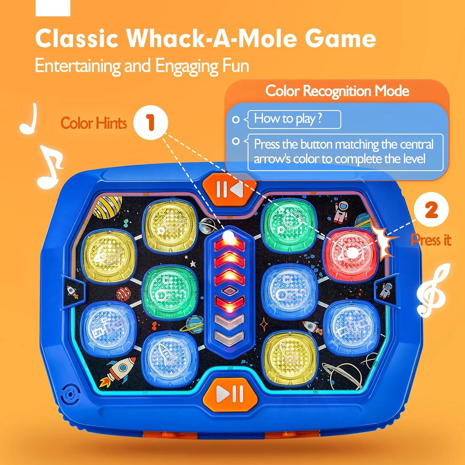 Whack A Game with Sound & Light