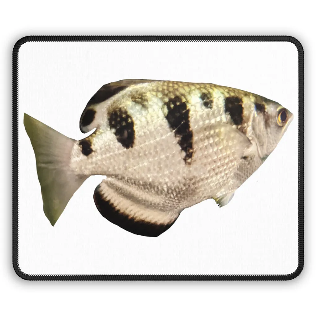 White and Black Fish Gaming Mouse Pad