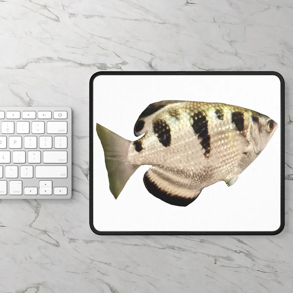 White and Black Fish Gaming Mouse Pad