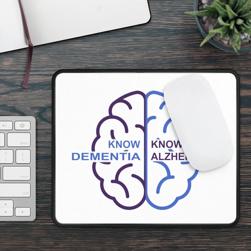 White Gaming Mouse Pad - Know Dementia | Know Alzheimer’s