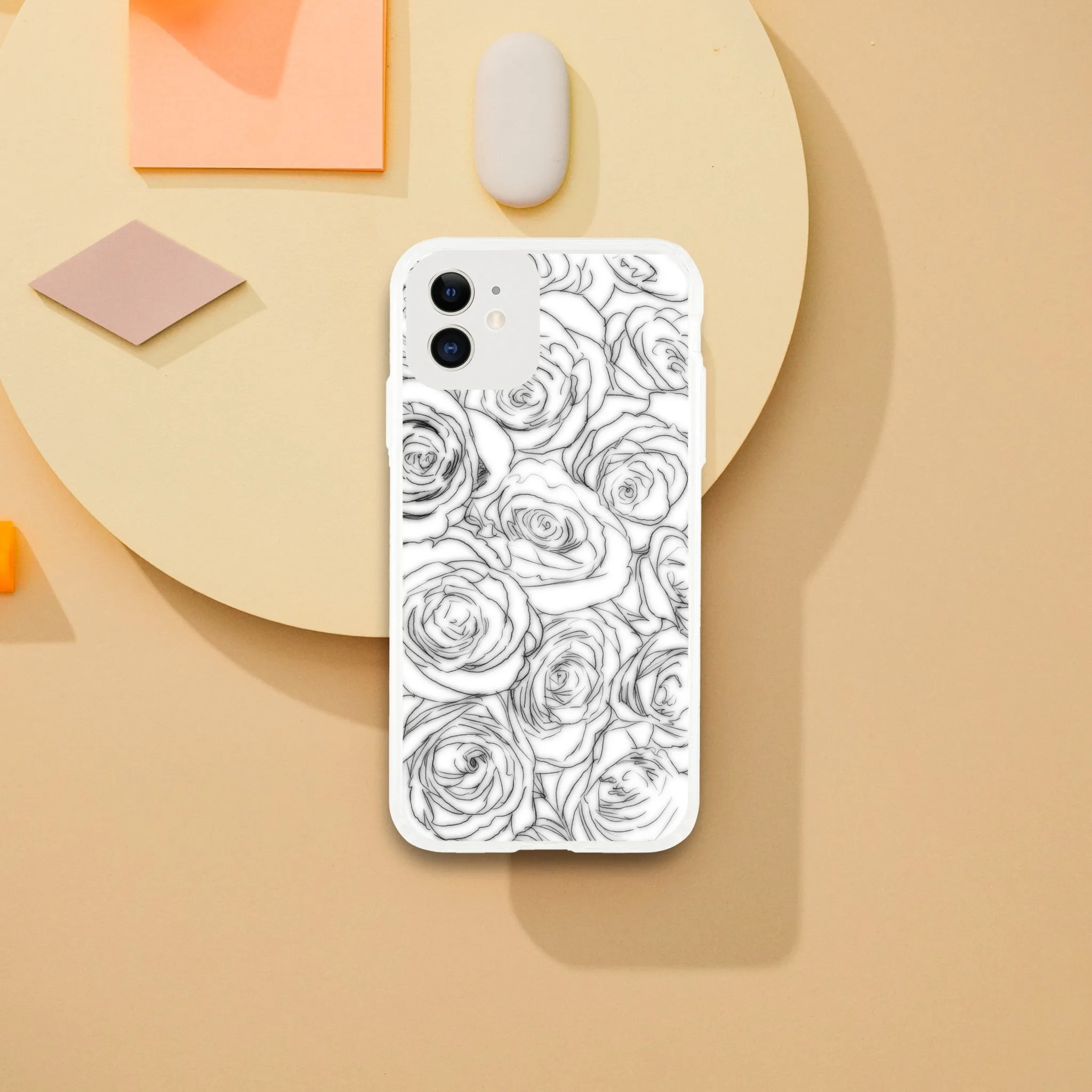 White Rose Clear case