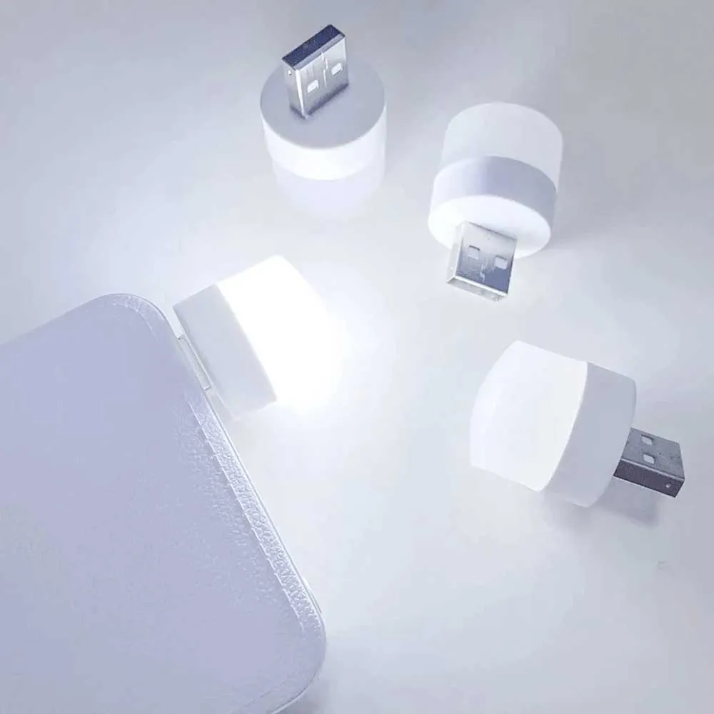 White USB Portable LED Mini Bulb