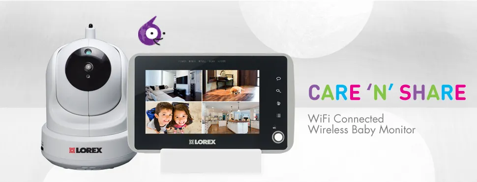 WiFi Baby Monitor with Pan-Tilt camera