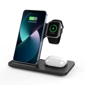 Wireless Charger 3 in One For All Qi Enabled Phone 3 in One Foldable Wireless Charger