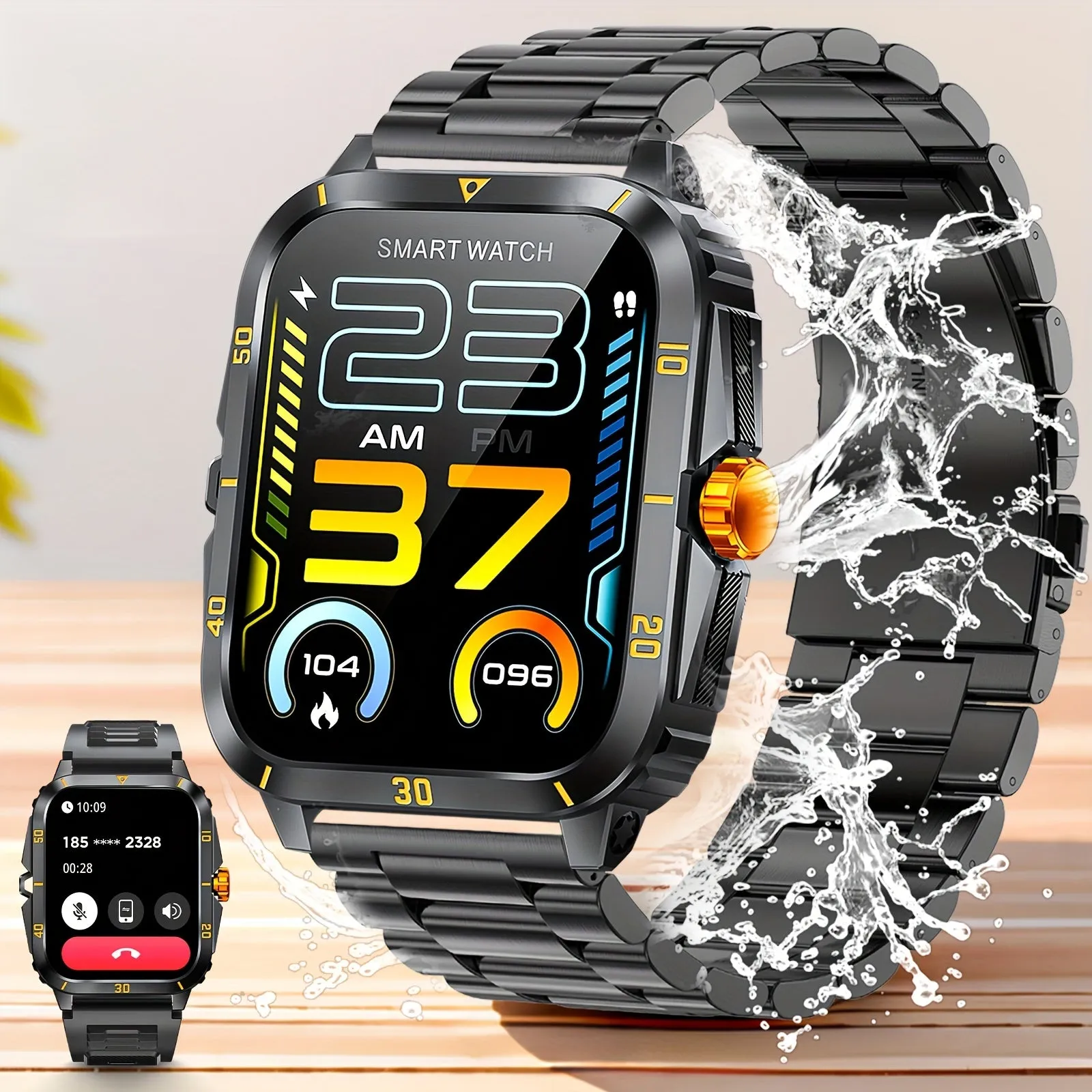 Wireless Smartwatch HD Display Sports Modes, Alerts, Sleep Monitoring