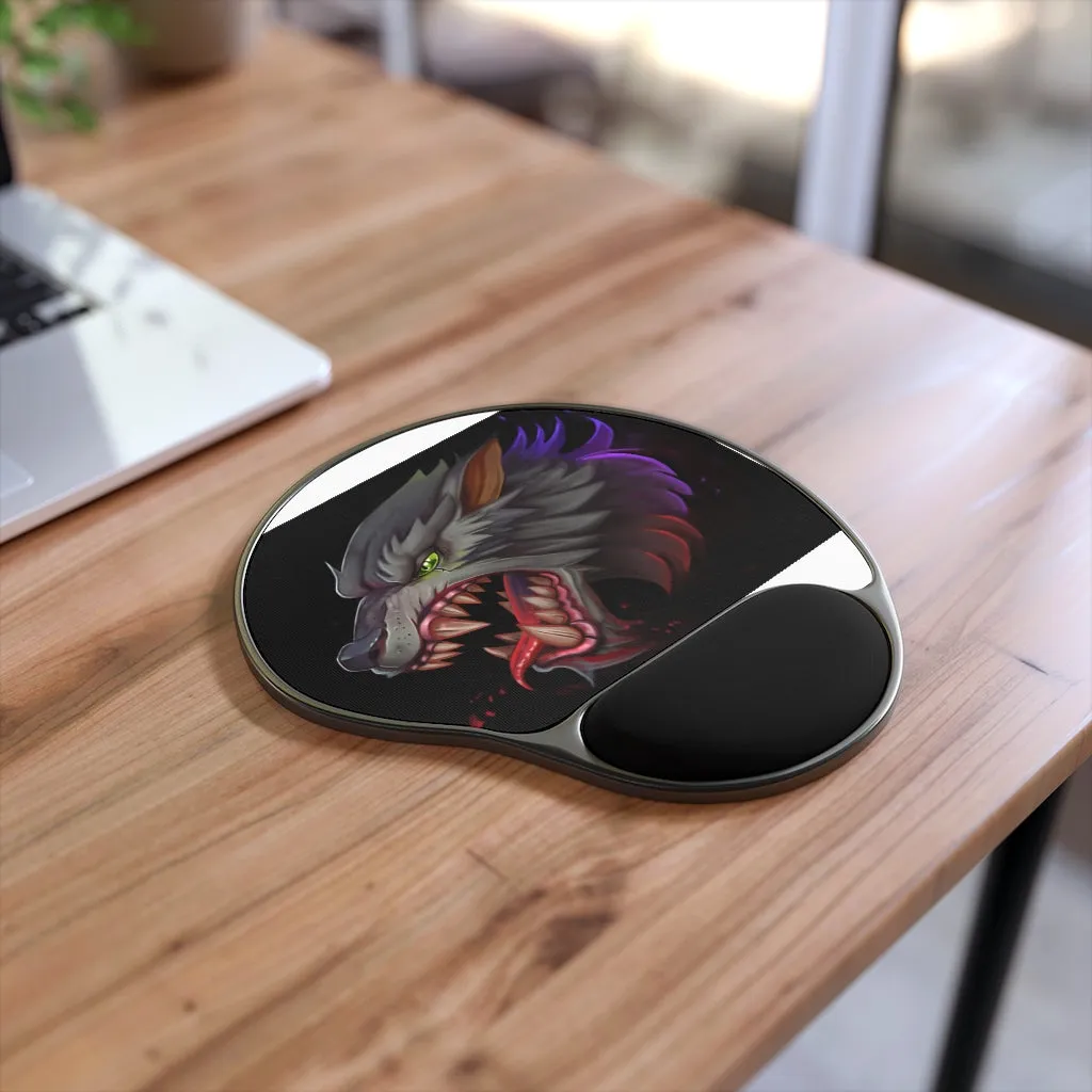 Wolf Mouse Pad With Wrist Rest