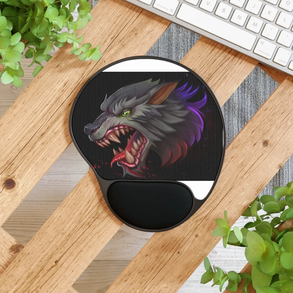 Wolf Mouse Pad With Wrist Rest