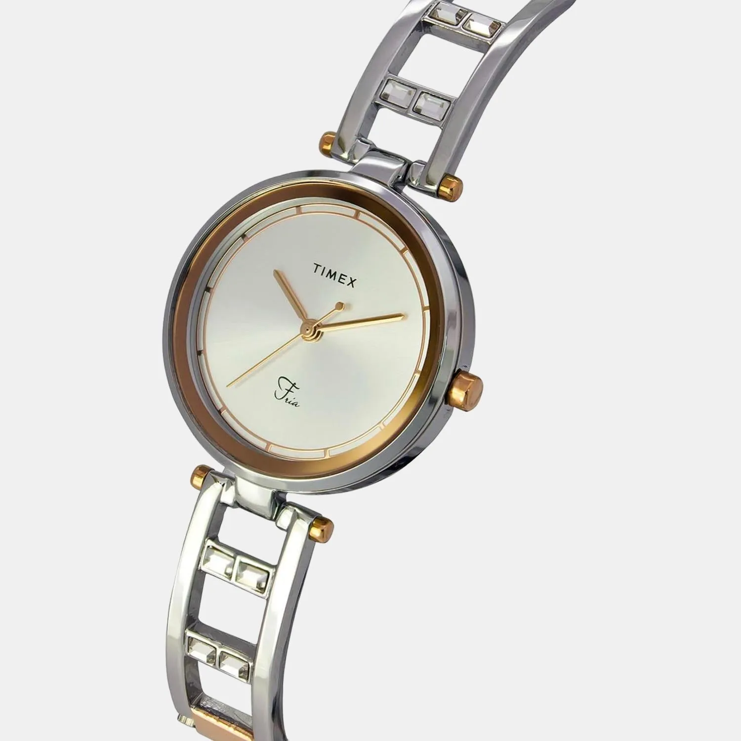 Women Silver Analog Stainless Steel Watch TWEL15301