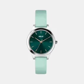 Women's Green Analog Leather Watch TW049HL05