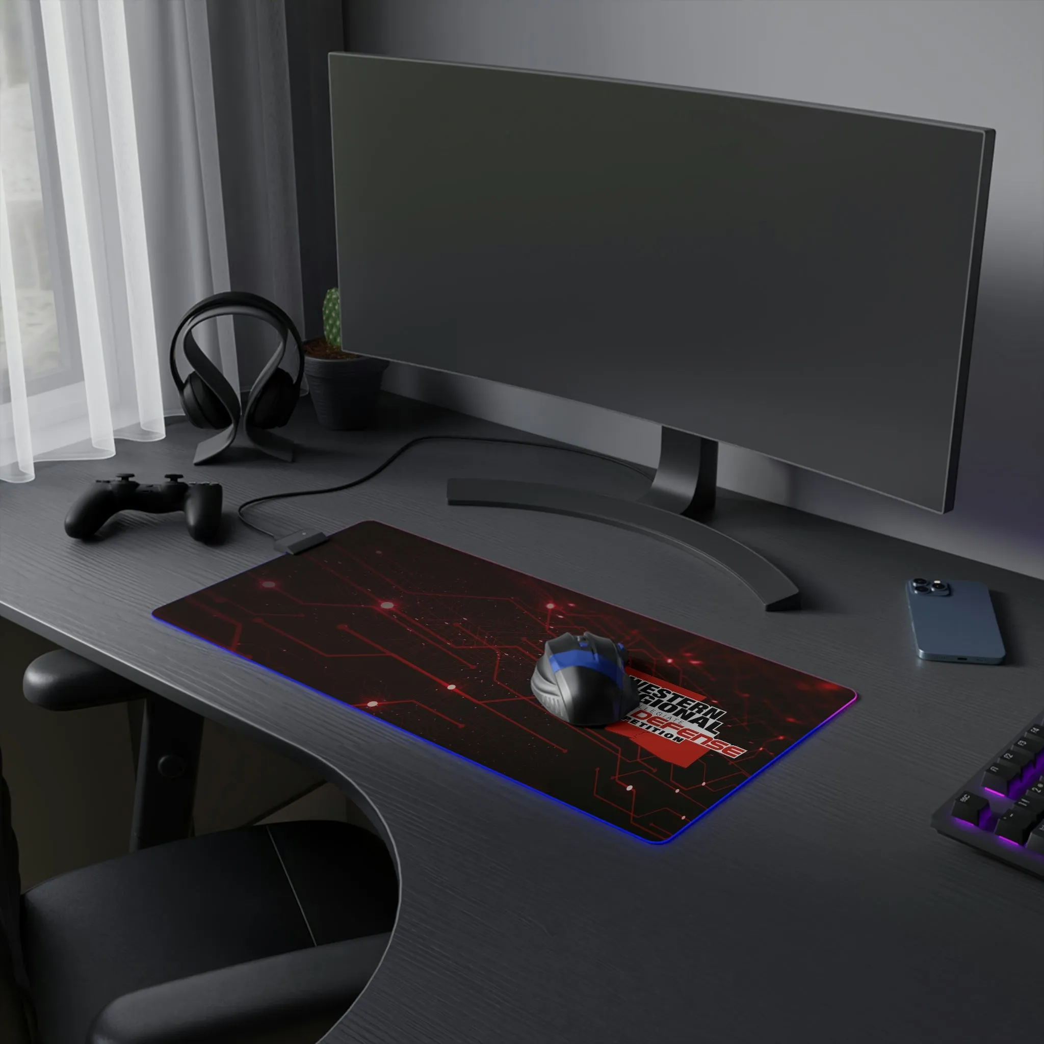 WRCCDC LED Gaming Mouse Pad