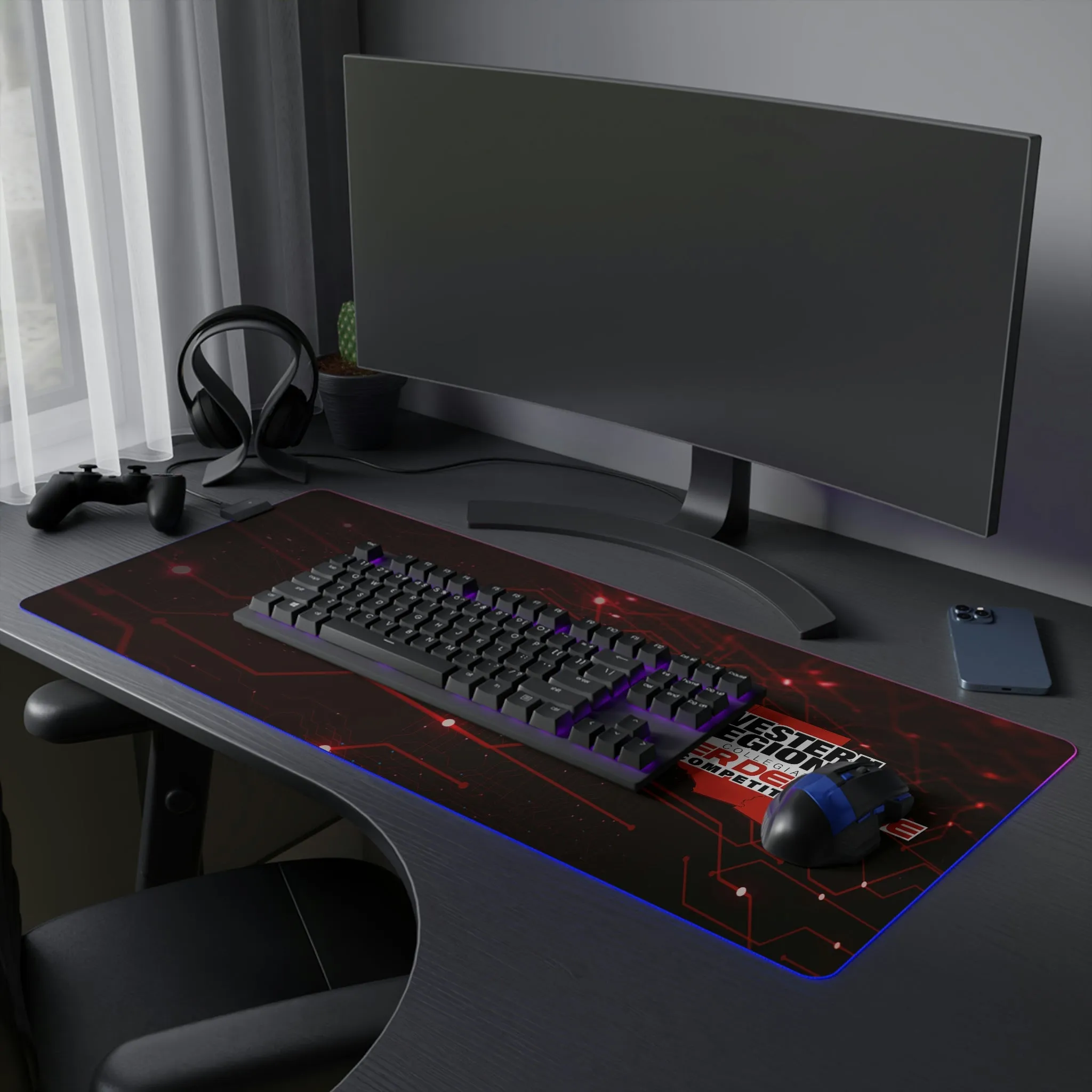 WRCCDC LED Gaming Mouse Pad