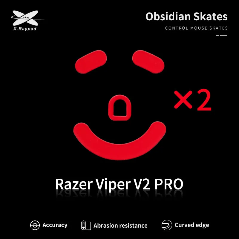 X-Raypad Obsidian Mouse Skates for Razer Viper V2 Pro