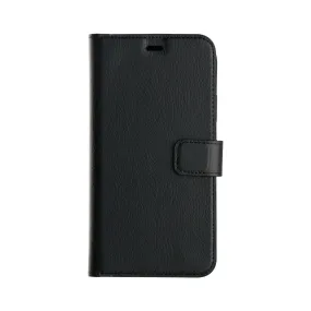 XQISIT Slim Wallet for iphone 11 6.1" Black with Stand Flip Case Cover